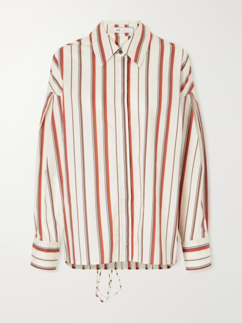 SIR. Alva Striped Cotton-poplin Shirt