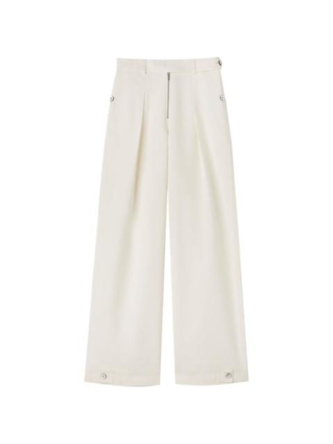 high-waist wide-leg trousers