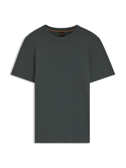 BOSS COTTON-JERSEY T-SHIRT WITH LOGO DETAIL