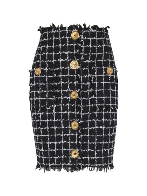 Tweed midi skirt