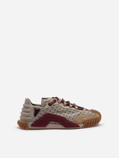 Dolce & Gabbana NS1 slip-on sneakers in mixed materials with allover DG print