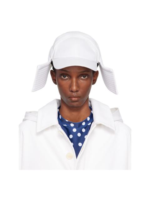 Jean Paul Gaultier White 'The Sailor Bucket' Cap