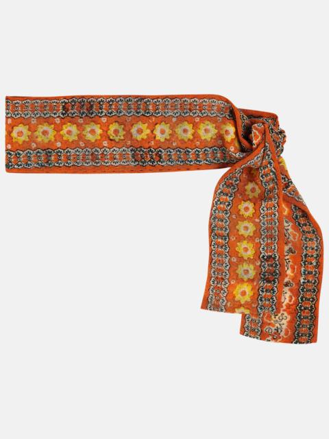Loro Piana Floral silk scarf
