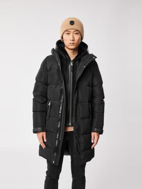 MACKAGE REYNOLD down coat with removable shearling bib and hood