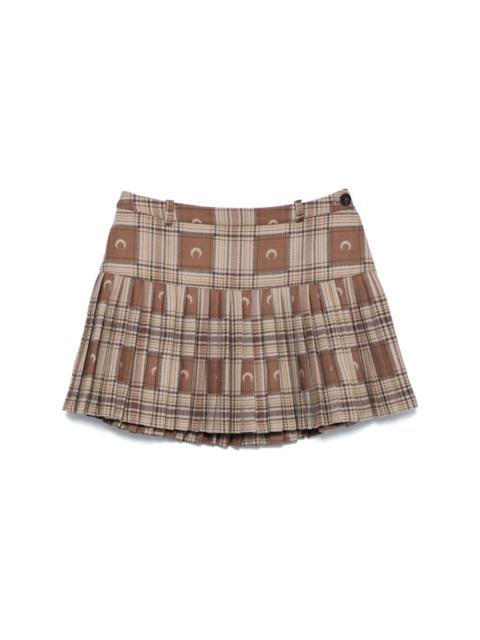 Marine Serre Moon-jacquard miniskirt