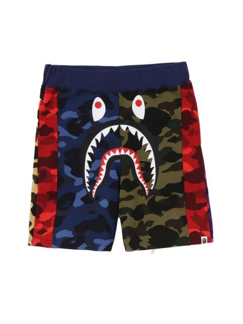 A BATHING APE® Mix Camo Crazy Sweat Shorts Multi-Color "MULTI"