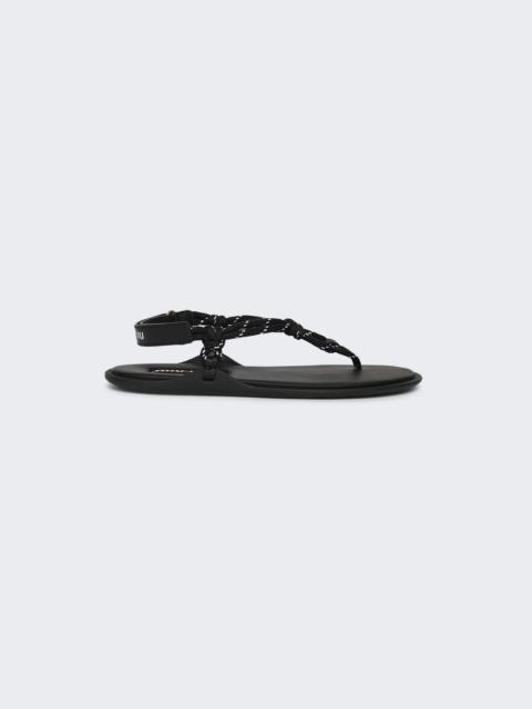 Riviere Cord Sandals Black