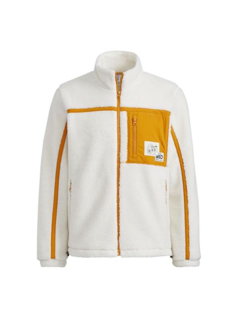 adidas neo U Radio W Jkt Contrasting Colors Pocket Fleece Stay Warm Sports Stand Collar Jacket Coupl