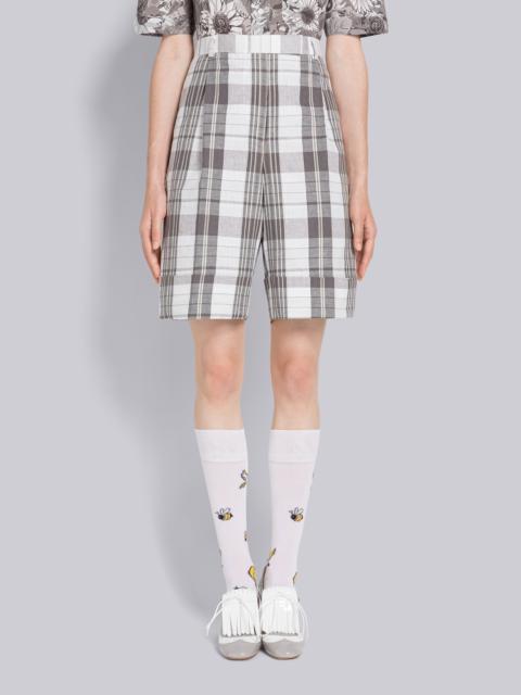 Thom Browne Madras Single Pleat Beltloop Short