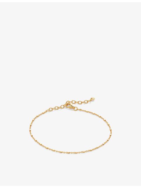 MONICA VINADER Station 18ct yellow gold-plated vermeil sterling-silver chain bracelet