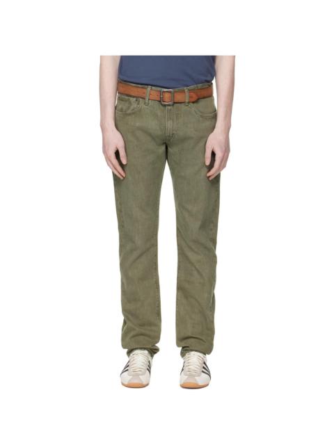 RRL by Ralph Lauren Green Slim Fit Jeans