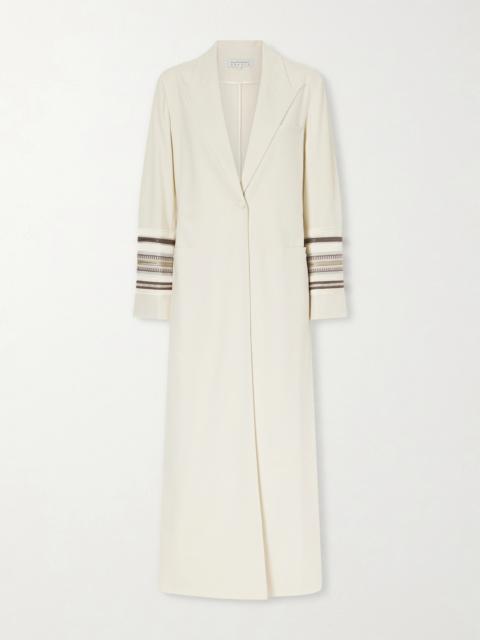 ABADIA Benny Embroidered Twill Coat