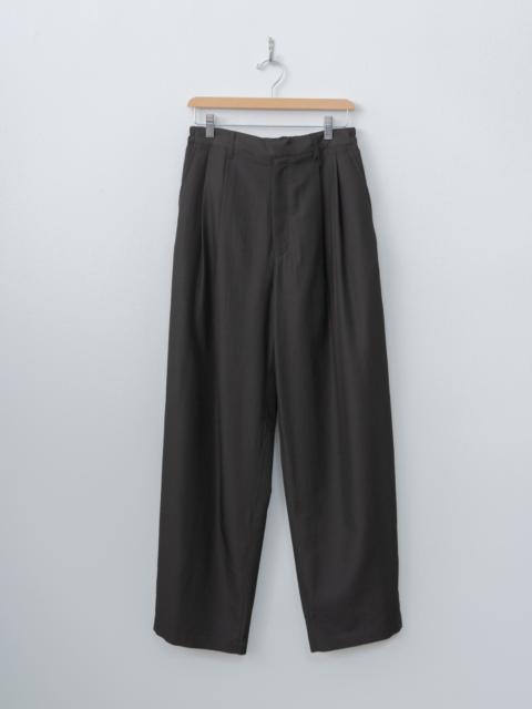 ssstein Wool Silk Wide Easy Trousers - Dark Charcoal