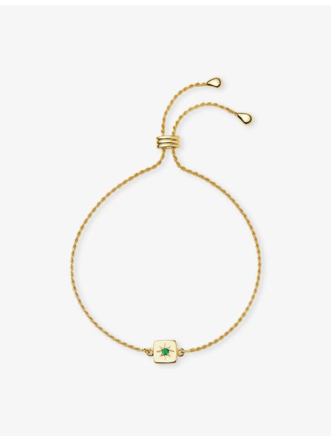 MISSOMA Birthstone 18ct Yellow Gold Vermeil and Citrine Slider Bracelet