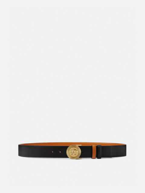 VERSACE Medusa Biggie Reversible Leather Belt 4 cm