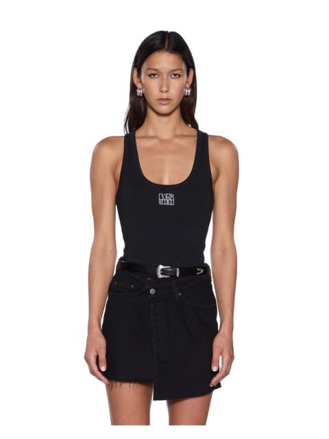 Ksubi STACKED ORIGIN TANK BLACK