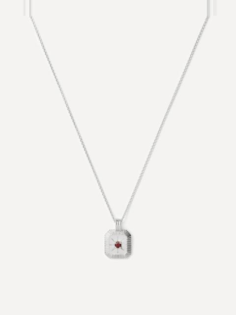 MISSOMA Sterling Silver January Birthstone Pendant Necklace