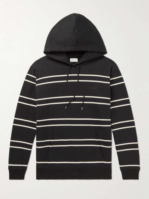 パーカー・フーディ Saint Laurent FW23 STRIPED SWEATSHIRT (759979 Y37IZ1095) Saint Laurent Striped Cotton Hoodie – LOZURI®