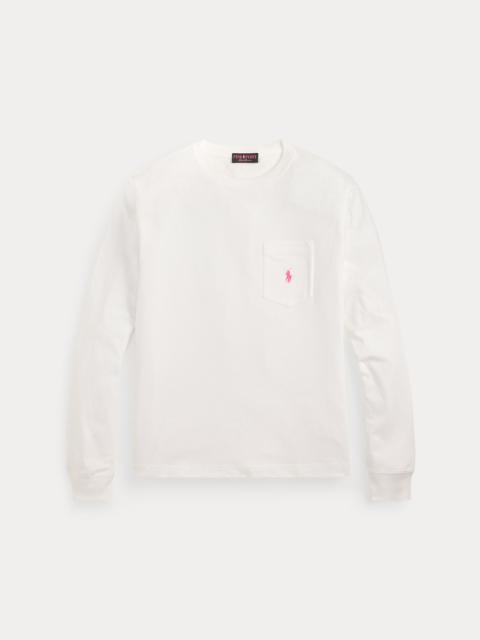 Polo Ralph Lauren Pink Pony Cotton Jersey Long-Sleeve Tee