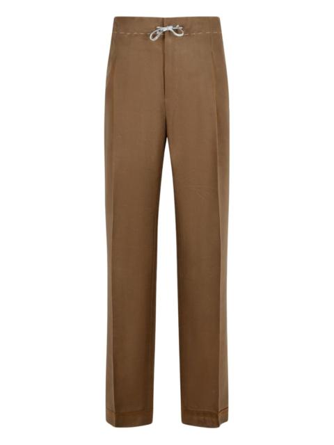 Maison Margiela drawstring-waist pleated pants