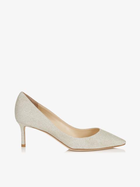 JIMMY CHOO Romy 60
Platinum Ice Dusty Glitter Pointy Toe Pumps