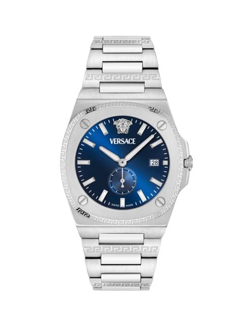 VERSACE Men's Ren 373 Stainless Steel Bracelet Watch/40MM - Stainlesssteelbluedial