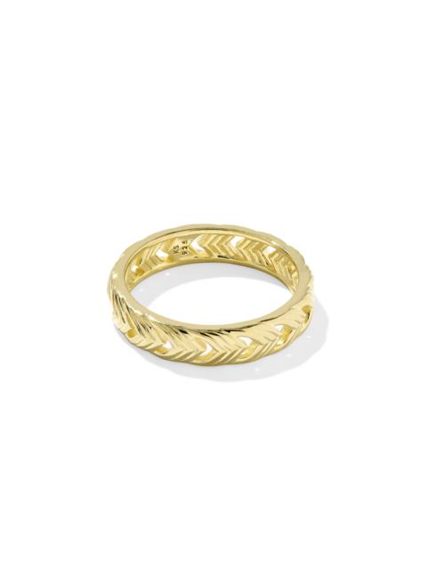 KENDRA SCOTT Miranda 18k Gold Vermeil Band Ring