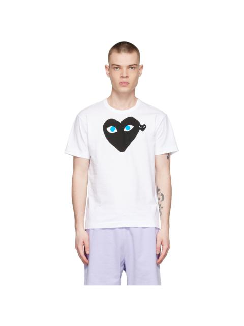 Comme des Garçons PLAY White Cotton T-Shirt