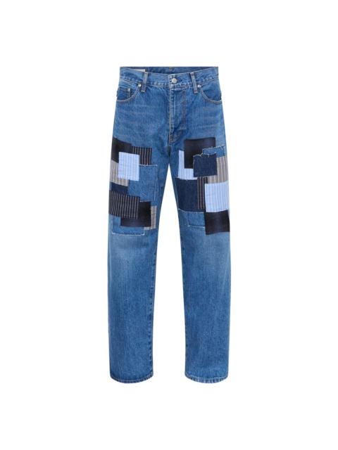 vowels Baggy Patchwork Jeans