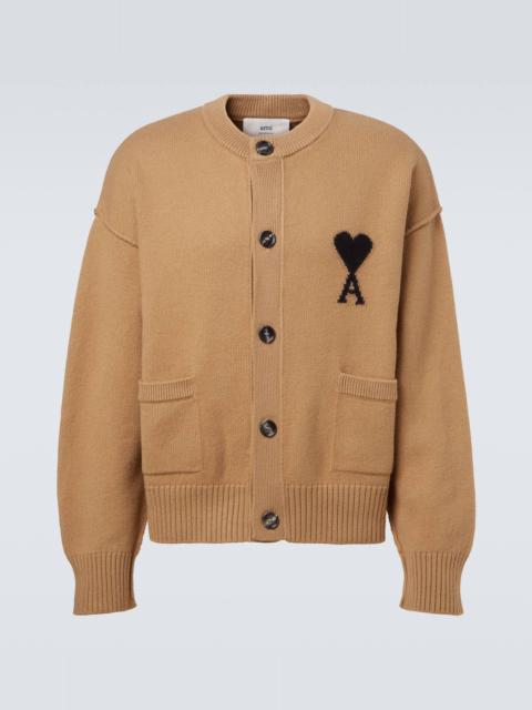 AMI Paris Ami de Cœur virgin wool cardigan