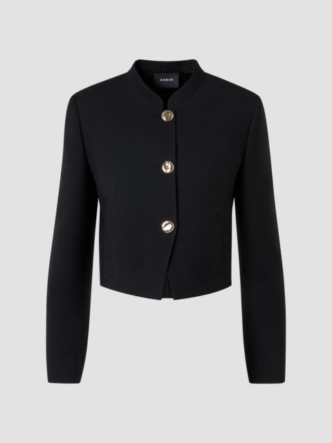 AKRIS Women's Kadet Virgin Wool Crop Jacket - Black