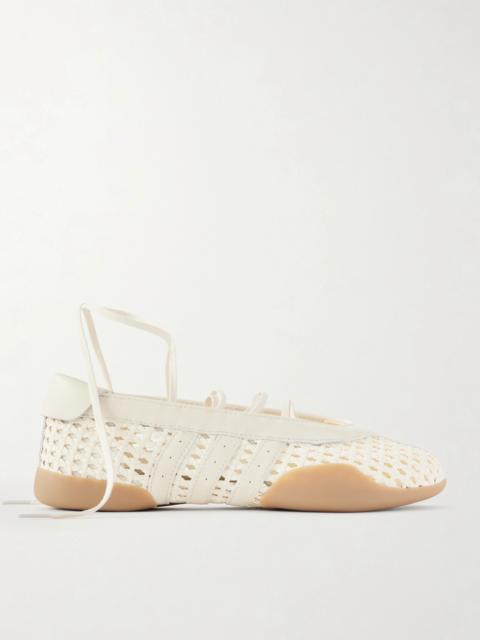 adidas Originals Taekwondo Mei Ballet Leather-trimmed Rubber Sneakers