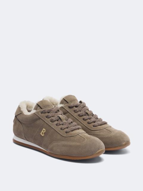 BOGNER Valencia shearling-lined suede sneakers