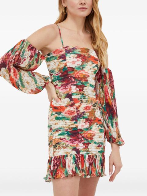 GUESS USA floral long-sleeve dress