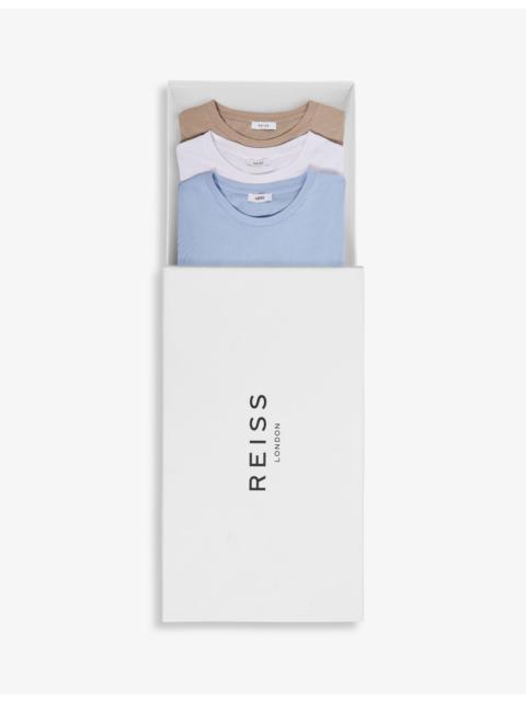 REISS Bless pack-of-three cotton T-shirts