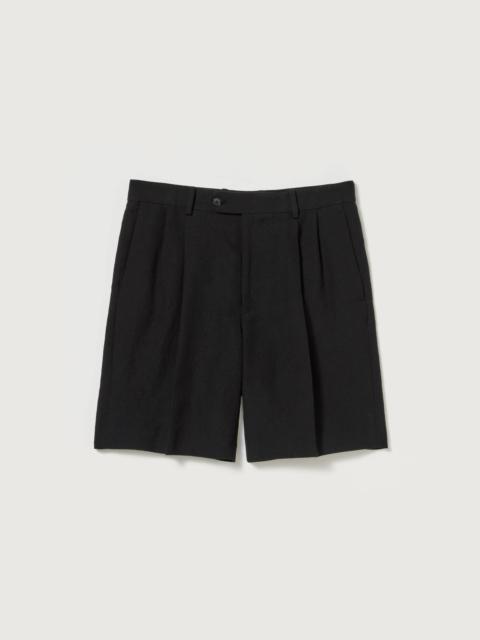 AURALEE WOOL COTTON LINEN OX SHORTS