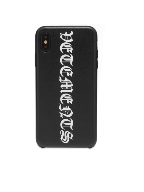 VETEMENTS VETEMENTS Vertical Logo iPhone Xs Max Case