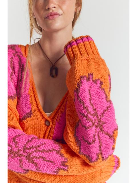 FREE PEOPLE Sunny Patterned Cardi