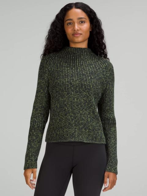 lululemon Cotton-Cashmere Blend Mockneck Sweater