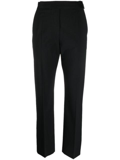 slim-fit tailored trousers