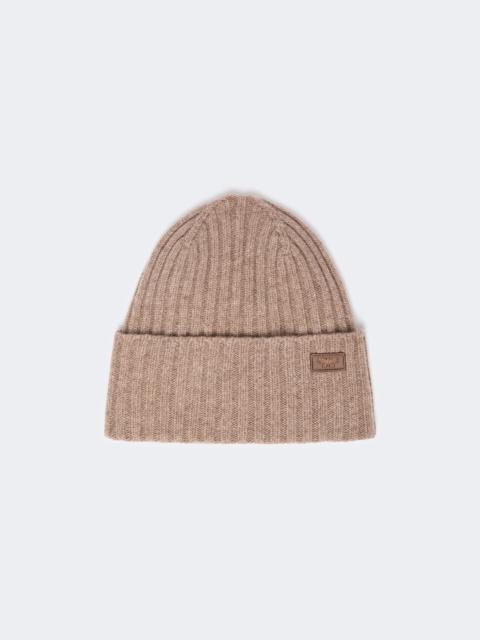WEEKEND Max Mara RITMO Ribbed wool beanie - TURTLEDOVE