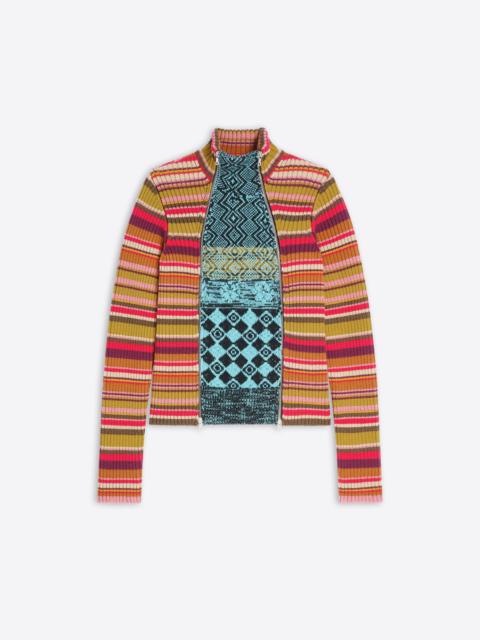 Dries Van Noten RIBBED WOOL CARDIGAN