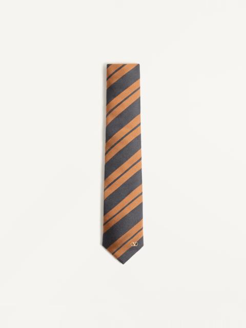 Valentino REGIMENTAL JACQUARD SILK TIE