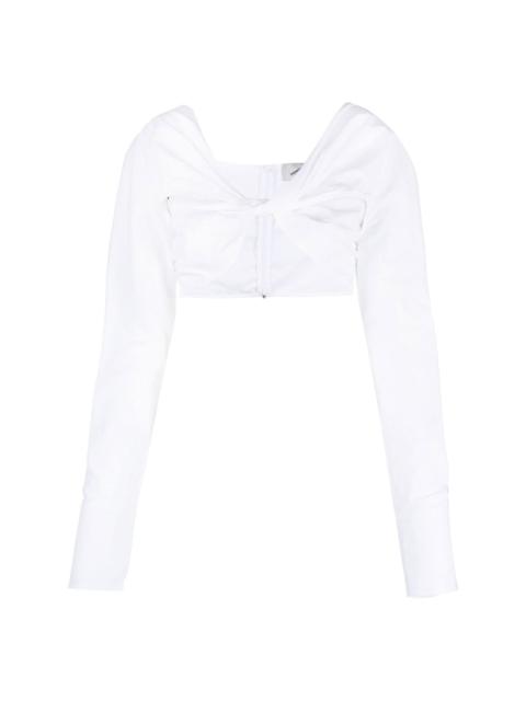 COPERNI cropped cut-out top