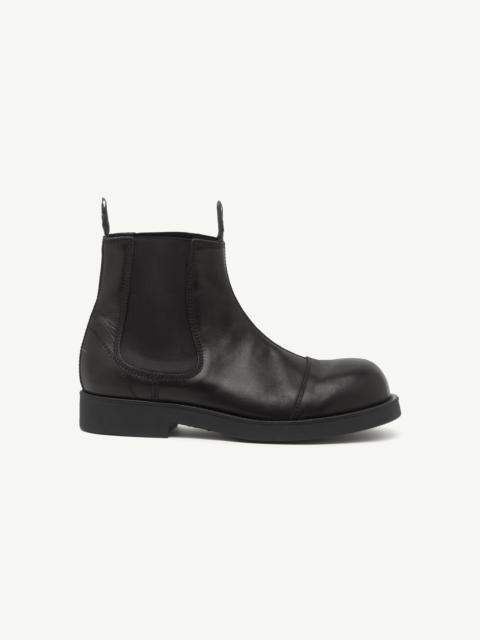 MM6 Maison Margiela Leather Biker Chelsea boots