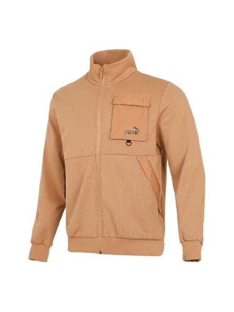 PUMA 사이트맵 캐주얼 패턴 느슨한 긴 소매 자켓 커플 스타일 카키 537033-63