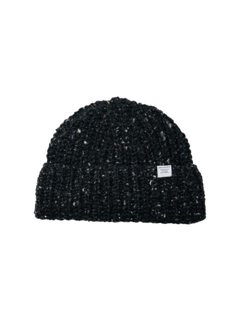 NORSE PROJECTS Donegal Wool Rib Beanie Charcoal Melange