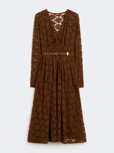 Max Mara Tulle midi dress - CHOCOLATE