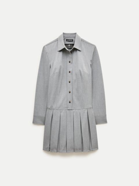 J.CREW Ophelia long-sleeve shirt-dress in Gramercy suiting