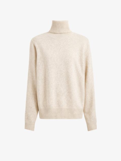 The Frankie Shop Gala Padded Knit Turtleneck - Light Beige